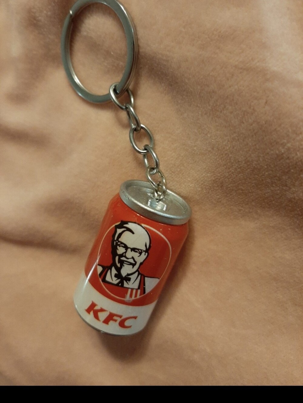 Foodie Can Keychain Purse Charm Dangle New